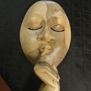 Mask, Wood "Shin" from Indonesia